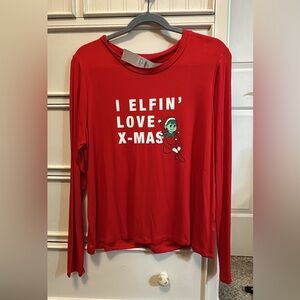 Red Christmas Long Sleeve Shirt